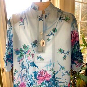 Vintage 1960s floral blouse